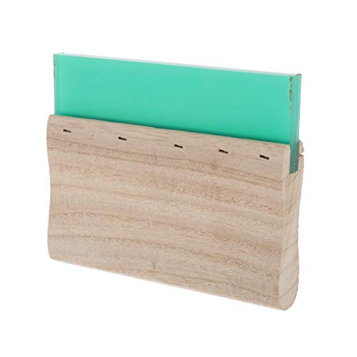Raclette pour sérigraphie 15cm grattoir encre tableau gratter vert 5x - 4
