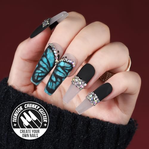 Teenitor 48 Color Glitter Set - Fine Glitter for Resin, Arts & Crafts, Festival & Cosmetic Use