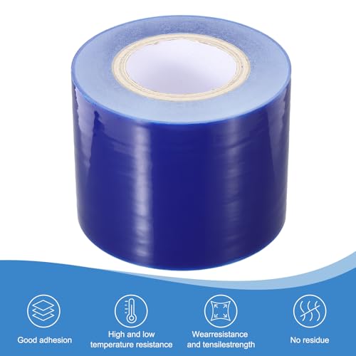 Image of PATIKIL Removable Protective Film Tape, 5 Inch x 656 ft PE Surface Protective Scratch Film Tape Roll for Furniture Electrical Appliances Plastic Hardware High Stickiness Blue