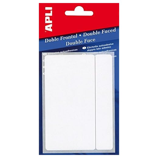 APLI 2562-Etiquetas doble frontal blancas 8,0 x 12,0 mm