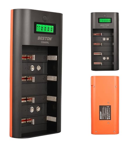 Beston C9046WL AA/AAA/9V/C BOY/D BOY/Ni-MH/Ni-CD/Dijital Ekranlı Pil Şarj Cihazı (C9046WL)