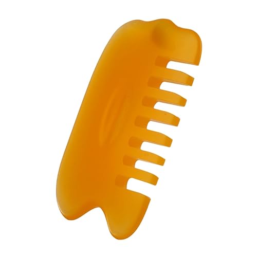 Miniatura 6 de Healifty 2 unids Peines Natural Peine Cuerpo Gatillo Guasha Pelo Cera de Abejas Meridiano Cuero Cabelludo Rascador Músculo Raspador Resina Sha