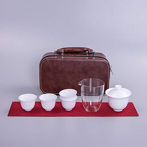 Buy Yonglihui Travel Tea Set Portable Case White Porcelain Quick Kung