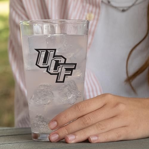 Image of Logo Brands NCAA 16 oz Pint Glass - Durable Glass With Bold Team Color- Chip-Resistant Rim Drinkware For Fans, Tailgates, Home Bars & Everyday Use