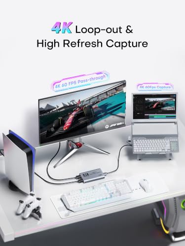 Image of XIIXMASK USB 3.0 HDMI Capture Card, 4K60FPS Capture with Pass-Through