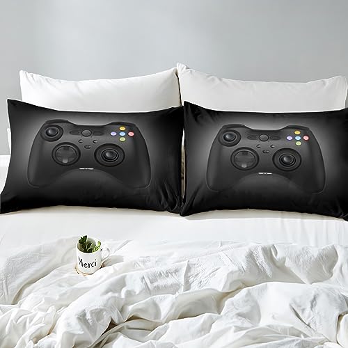 Loussiesd Gamepad Fitted Bed Sheets 100% Polyester Soft and Comfortable Sheets Machine Washable Breathable Fabric Single(90 x 190+30cm) Video Game Only Bedsheet No Pillowcases - Image 4