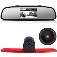 Caméra De Recul HD 720p Intégrée Dans Feu Stop + Écran 10,9 Cm 4,3" Pour Sprinter W906, Vito, Transit, Ducato, Crafter – Vision Parfaite Sans Obstacle