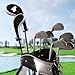 Jorzer Golf Iron Covers Number Print Golf Iron Head Covers Long Neck with Zipper 12PCS Wedge Head Protective Cover Accessory for Men.