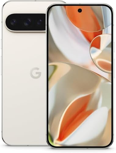 Google Pixel 9 Pro XL 5G, 256GB + 16GB RAM, Porcelain - Unlocked (Renewed)