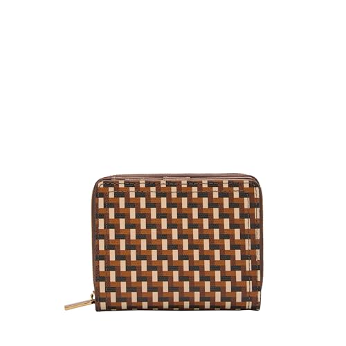 Image of Fossil Women's Logan RFID-Blocking Leather Mini Multifunction Bifold Wallet
