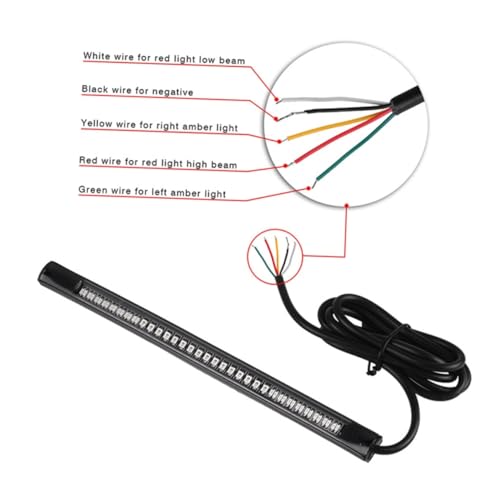 ULTECHNOVO 8 Pçs Sinais De Volta Da Motocicleta Luzes Da Motocicleta Luzes LED Luz Da Placa De Freio