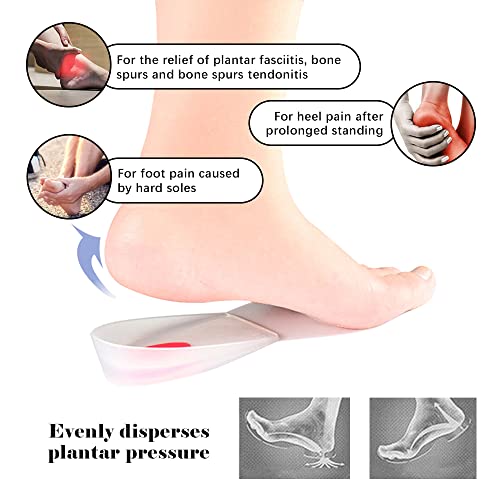 4 paia di coppe per tallone in gel di silicone