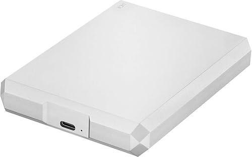 LaCie Unidad móvil, 5 TB, disco duro externo HDD Moon Silver, USB-C USB 3.0, con servicios de rescate (STHG5000400)