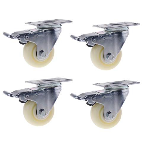Tubayia - Ruedas para muebles, 4 unidades, 3 pulgadas, ruedas giratorias para muebles, aparatos eléctricos, sillas, mesas, etc.