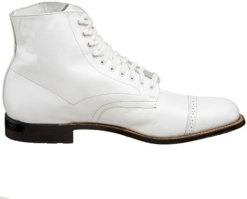 STACY ADAMS mens Madison Hi Top chukka boots, White - 15, 9.5 US | Image 5