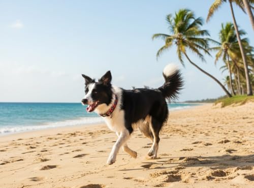 BUDDYPACK-Hundehalsband Extra-Breit & Weich mit Neopren-Polster für Kleine und Große Hunde (Schwarz-Bunt, L)