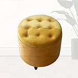 Taburete rectangular con pies - pies de madera maciza, robusto y estable; mantenga el fondo alejado de la suciedad; La alfombra antideslizante puede proteger bien el piso.