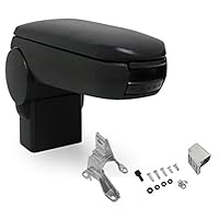 pro.tec Mittelarmlehne Passgenaue Mittelarmlehne Armauflage gepolstert Konsole hochklappbar Armauflage mit Staufach gepolstert Kunst Leder schwarz pro.tec Mittelarmlehne Passgenaue Mittelarmlehne Armauflage gepolstert Konsole hochklappbar Armauflage mit Staufach gepolstert Kunst Leder schwarz