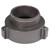 Aluminum 3" Female NPT to 2 1/2" Male NH Fire Hose Adapter