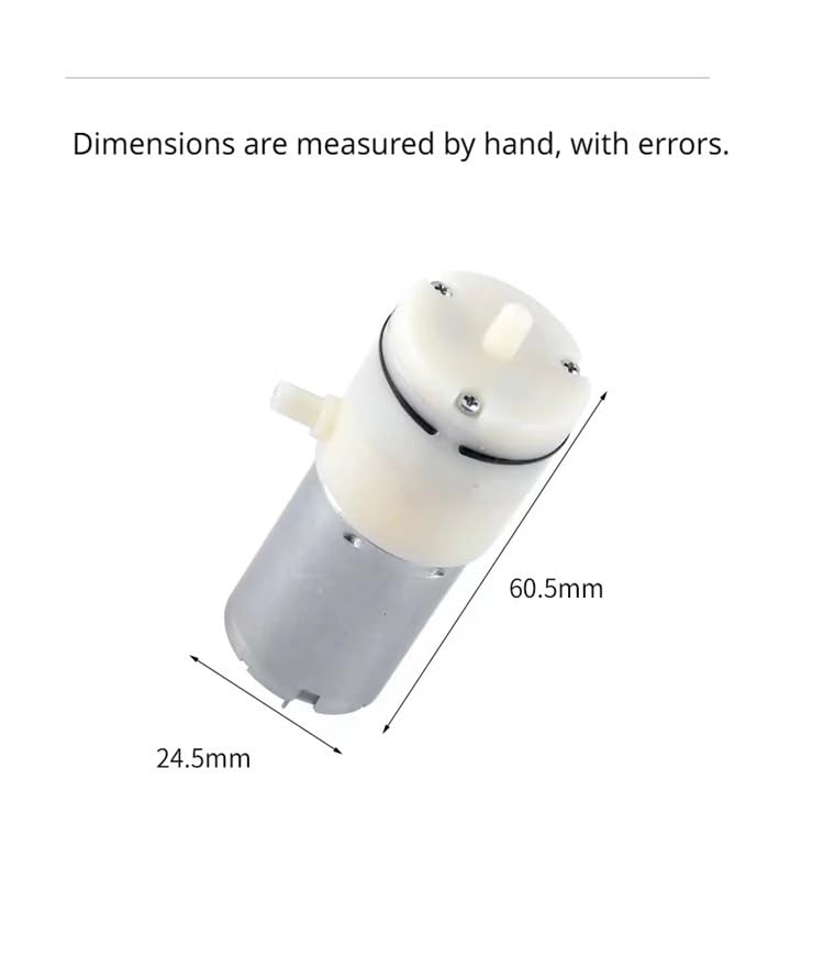 370 Air Pump 3.7V/6V/12V Booster Vacío para Extractor miniatura 6