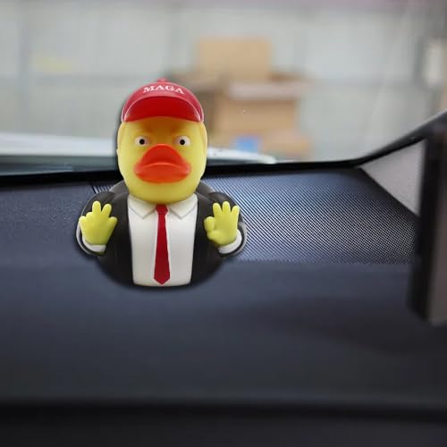Rubber-Ducks-Car-Duck-Dashboard-Decoration-Squeak-Trump-Ducks-Toys-2024-Gifts-for-Kids-Adults-Car-Ornaments-Car-Decor-Accessories-Trump-Duck-MAGA-OK