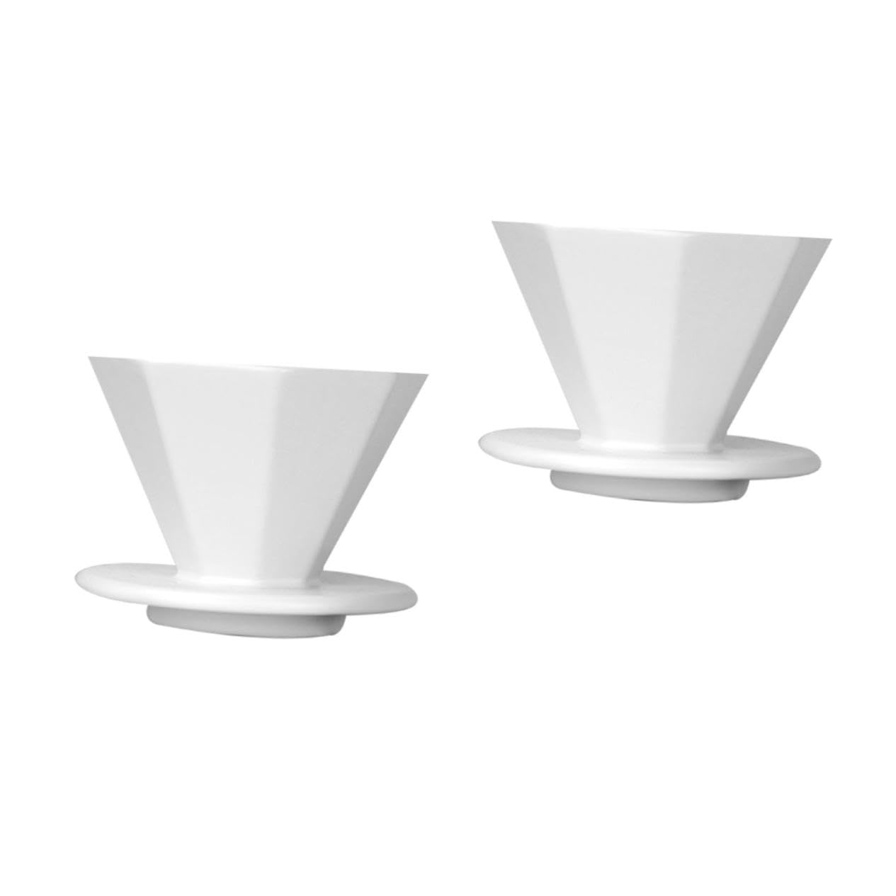 NUOBESTY 2 Stck. Kaffeefilterbecher Mit Filterkaffee Wenn Manueller Kaffeefilter Zubehör Für Die Kaffeezubereitung Kaffeetrichter Für Zu Hause Kaffeekanne Filtertasse Weiß Keramik