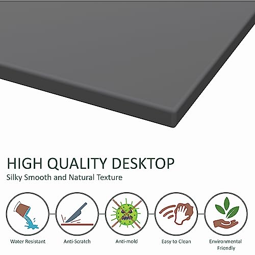 Image of Honey Touch Lizon Metal & Wood Workstation Desk | 122 x 61 x 73 cm (L x W x H) | Modern Computer Table for Home Office & Work from Home | Heavy Duty Study Desk