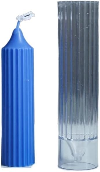 FirstTry Polo Striped Pillar Candle Mold I Long Rod Cylinder Acrylic Candlestick Wax Mould I for DIY Handmade Cake Décor, Aromatherapy, Candles Making Home Wedding Party Decoration (5 X 15 CM) (B0CNRYK98V) Amazon Price History, Amazon Price Tracker