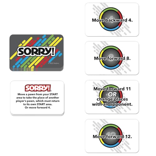 Hasbro Gaming Sorry! Grab and Go Travel-Sized Board Game miniatura 5