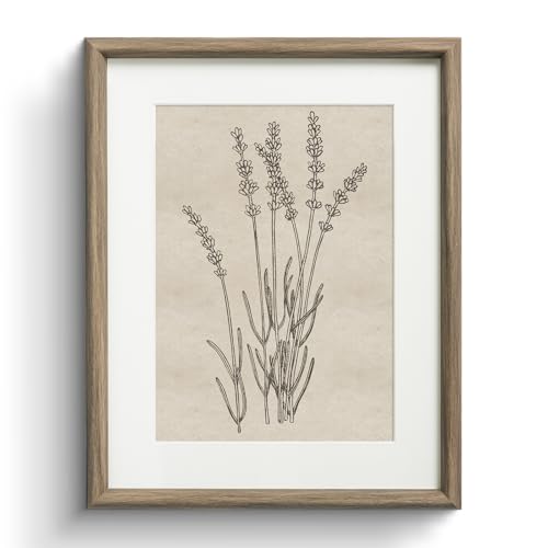 InSimSea Framed Canvas Wall Art, Nature Wildflowers Art Prints, Vintage