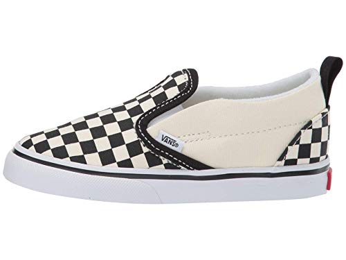 Vans Vans Toddler's Slip On V, (Checkerboard) Bkack/Off White, Size 3 Toddler