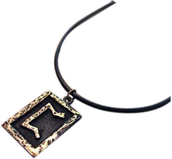 All 24 Viking Futhark Rune Pendants with Adjustable String Fehu Othala Dagaz Anzus Kenaz Ehwaz Berkano Isa Hagalaz Mannaz Wunjo Gebo Perthro Laguz Ingwaz Tiwaz Eihwaz Sowilo Charm