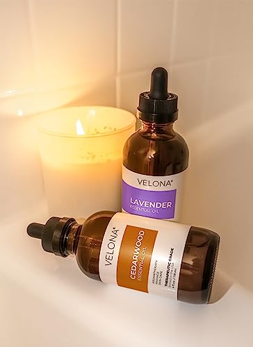 Velona Cedarwood Essential Oil - 4 Oz | 100% Pure And Natural | Undiluted, Therapeutic Grade | For Face, Hair, Skin Care, Aromatherapy, Massage #TOP3