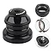 Mountain for Bike External Headset – 44mm Aluminum Alloy Steering Bearing for Straight Tube & Cone Tube Forks, Lightweight 157g, Black