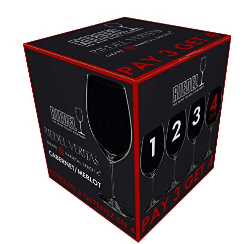 Riedel Veritas Cabernet Or Merlot Pay 3 Get 4 Drinkware #TOP1