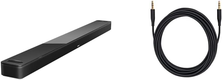 Bose Smart Soundbar 900 Dolby Atmos with Alexa Built-in, Bluetooth connectivity - Black & Bass Module Connection Cable