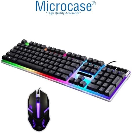 Microcase Kablolu Rgb LED Işıklı Oyuncu Gaming Klavye Mouse Set - AL4964 - Görsel 3