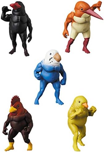 Amazon ガチムチ鳥2 全5種 全世界で大ヒットを記録したガチムチ鳥の新色登場 メディコム トイ フィギュア ドール 通販