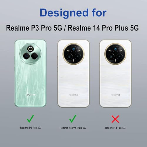 Image of Zapcase Back Case Cover for Realme P3 Pro 5G | Compatible for Realme P3 Pro 5G Back Cover | Case Cover with Camera Protection | (TPU + PC | Translucent Black)