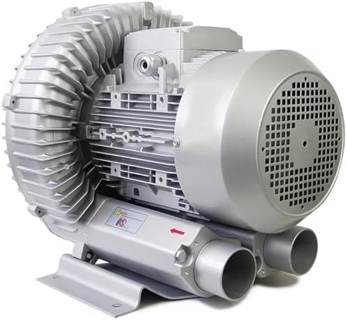 High-Pressure Regenerative Blower for Sewage Aeration & Aquariums, 220V 50Hz, 180W Aluminum Alloy, Powerful Vortex Ring, Ideal for Fish Ponds & Large Airflow Applications