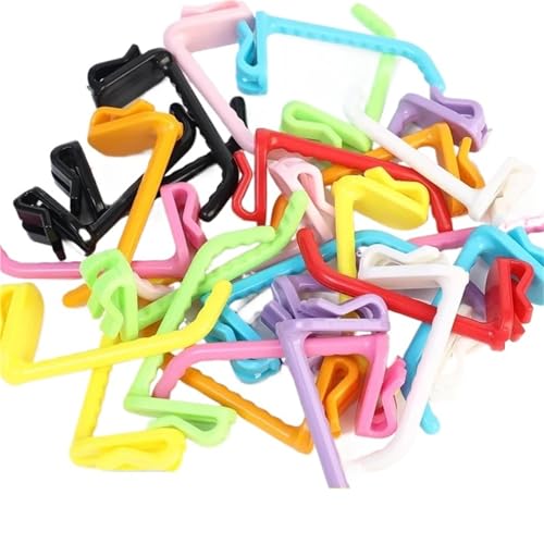 Lkq-�V�����[�t�b�N Supermarket Display Mesh Panel Hanger Reusable Plastic Hooks Wall Mesh Hanging Hooks Racking Snacks Jewelry Storage 