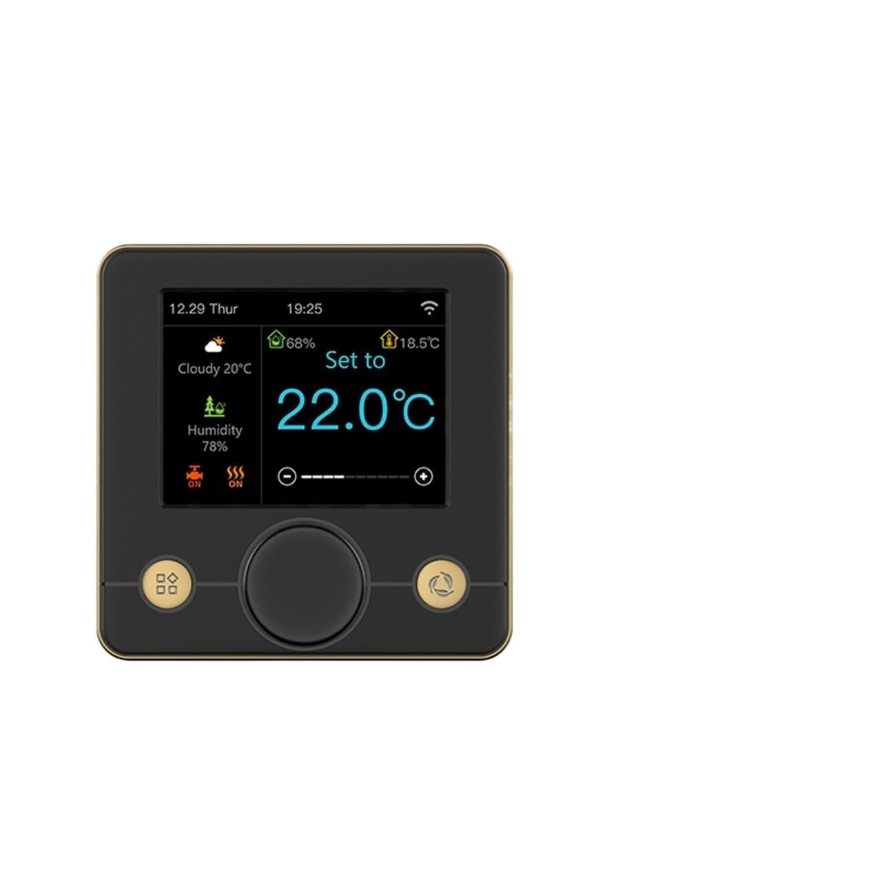 Smart Tuya Room Wifi Thermostat Underfloor Heating Programmable Digital Temperature Controller(R7C.716 Black)