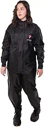 Conjunto Capa de Chuva Feminino Tam P Impermeável Motoqueiro Nylon 0,20mm Pioneira - 1801-F-PRE-P