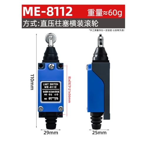 Micro interrupteur ME-8112 fin de course roulette CNC et capteur position ME-8108 - 2