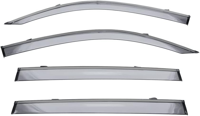 Wellvisors Side Window Visor Wind Deflectors Rain Guards Compatible with Mercedes-Benz GLB-Class X247 2020-2026 with Black Trim