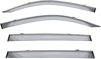 Wellvisors Side Window Visor Wind Deflectors Rain Guards Compatible with Mercedes-Benz GLB-Class X247 2020-2026 with Black Trim