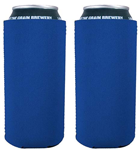 Blank Neoprene 16 oz. Can Coolies (2, Royal Blue)