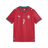 PUMA Unisex-Child FA Portugal Home Player Jersey Replica, Club Red-Green Lagoon SS26,