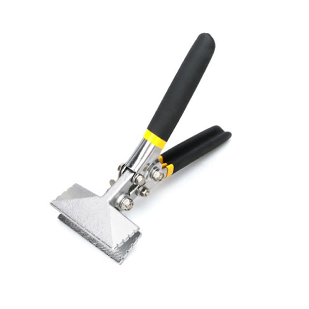 Straight Sheet Metal Bending Pliers, Multifunctional Offset Hand Seamer Jaw Manual Bender Hand Tool Edge Former Pliers, 80mm Straight