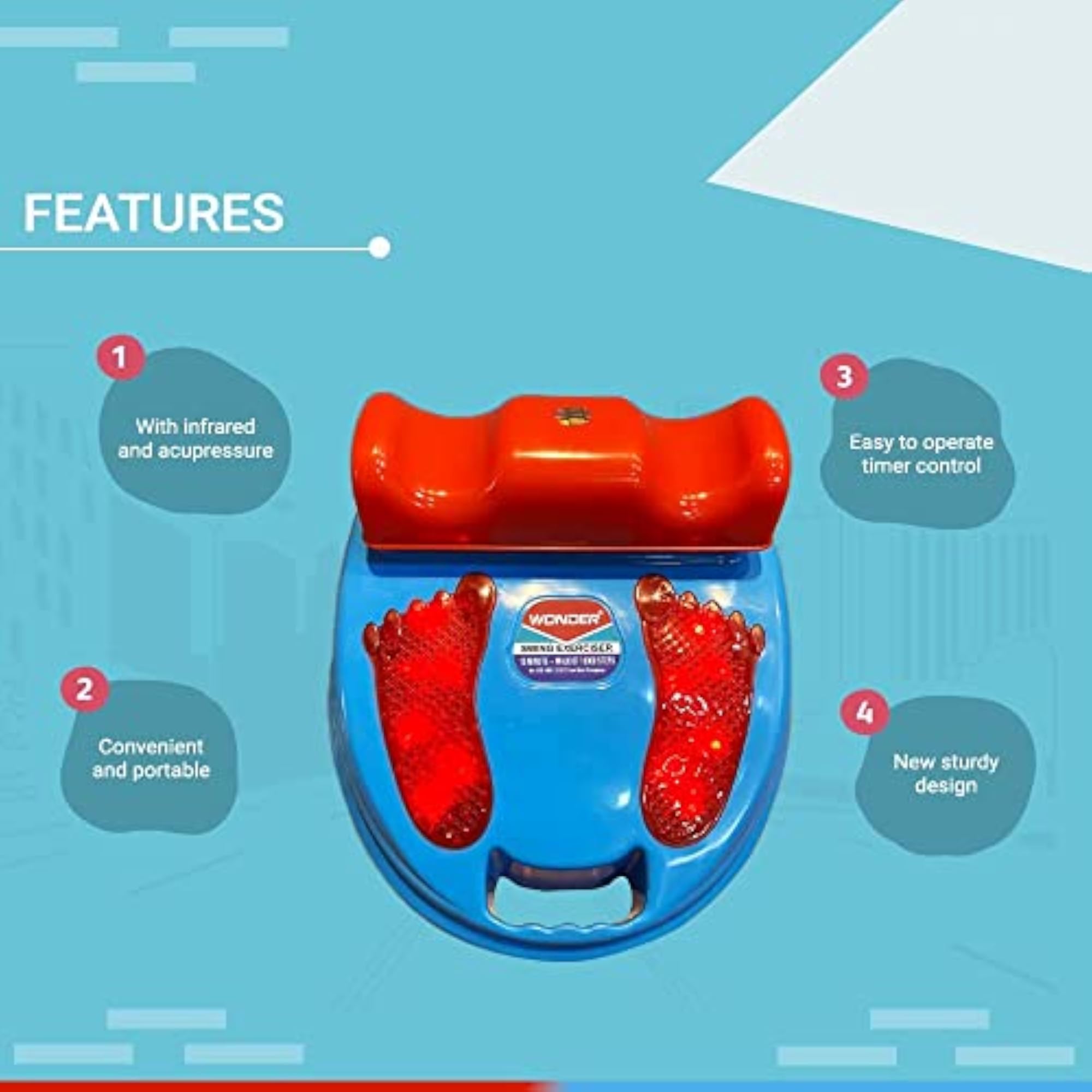 3 in 1 Infrared Light Exercise Walking Machine with Acupressure Therapy